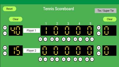 Tennis Scoreboard Keeper Captura de pantalla de la aplicación #1