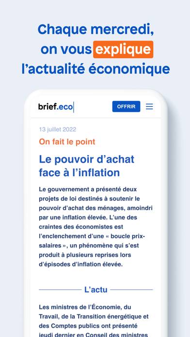 Brief.eco : actu éco expliquée Capture d'écran de l'application