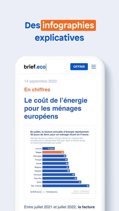 Brief.eco : actu éco expliquée Capture d'écran de l'application