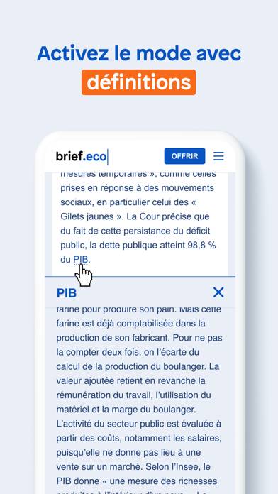 Brief.eco : actu éco expliquée Capture d'écran de l'application