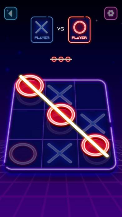 Tic Tac Toe Glow: 2 Player XO App preview #1