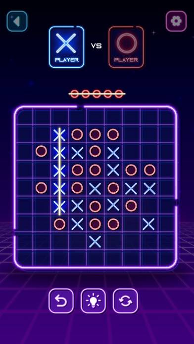 Tic Tac Toe Glow: 2 Player XO App preview #5
