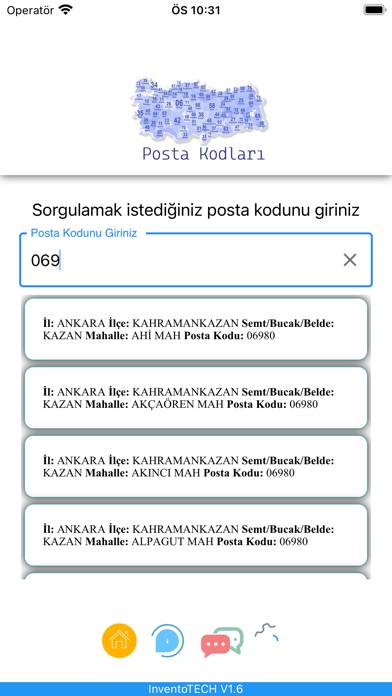 Posta Kodları App screenshot