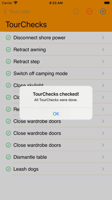 TourCheck App screenshot