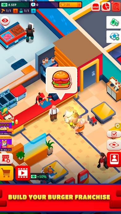 Idle Burger Empire TycoonGame App screenshot #1