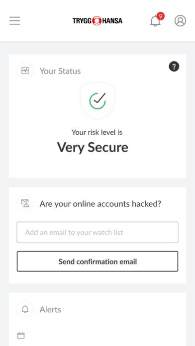 Trygg-Hansa ID Protect App skärmdump