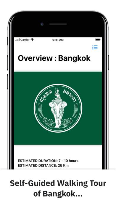 Overview : Bangkok Guide App skärmdump #1