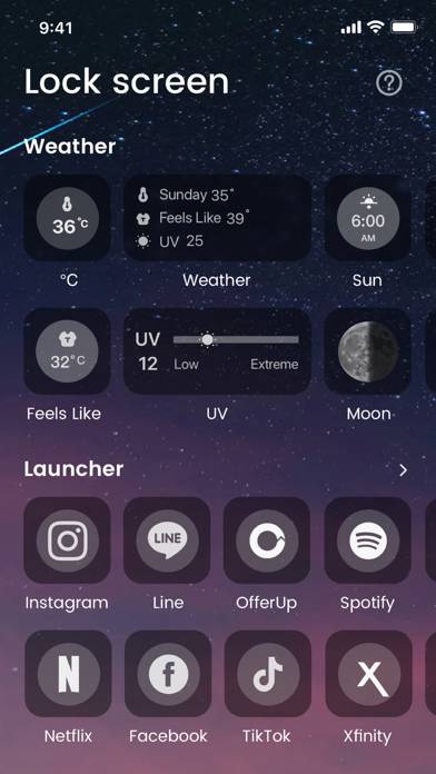 LockWidget App-Screenshot #1