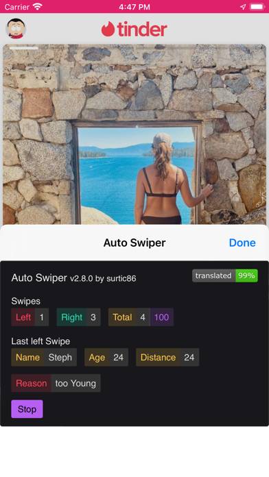 Auto Swiper Capture d'écran de l'application