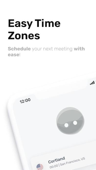 Easy Time Zones App screenshot #1