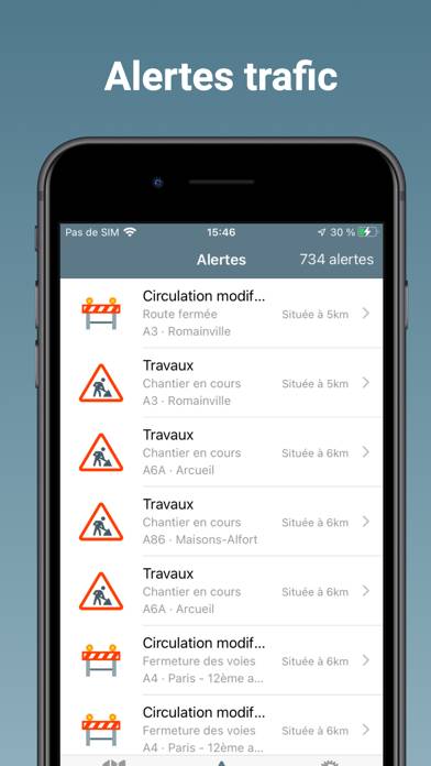 Mon Trafic Capture d'écran de l'application