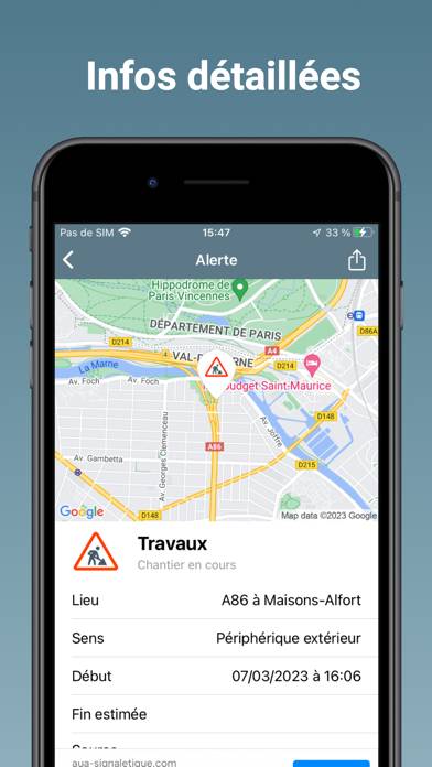 Mon Trafic Capture d'écran de l'application