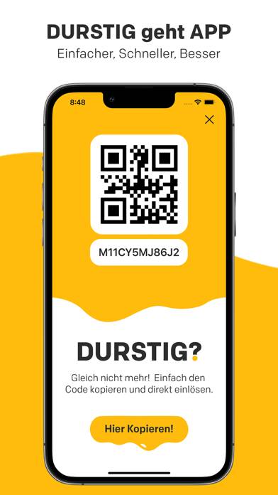 Durstig App-Screenshot