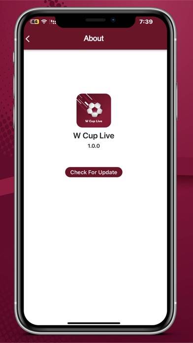 W Cup Live App preview #4
