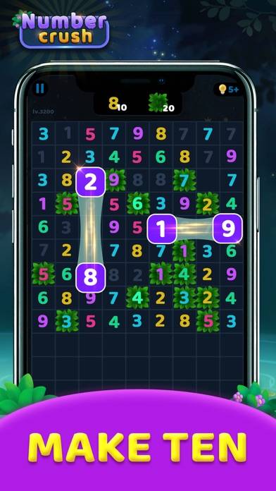 Number Crush: Match Ten Puzzle Bildschirmfoto