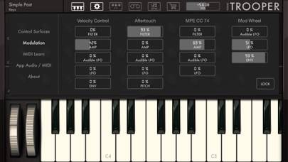 TROOPER Synthesizer Captura de pantalla de la aplicación #3