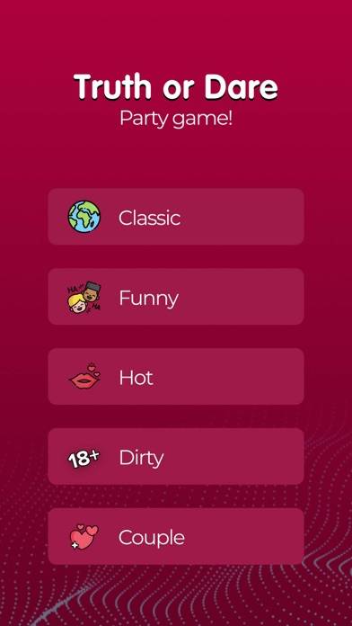 Truth or Dare Dirty Game Party Captura de pantalla de la aplicación #1