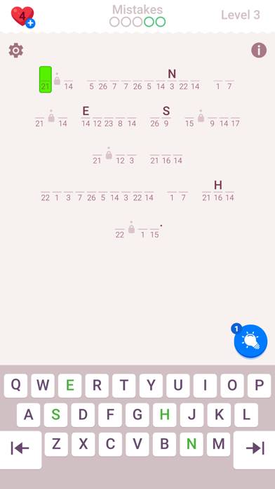 Cryptogram: Word Brain Puzzle Capture d'écran de l'application #6