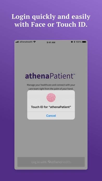 AthenaPatient App screenshot