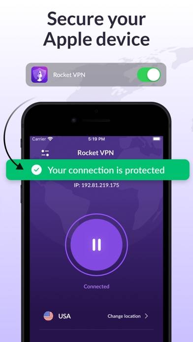 Rocket VPN Capture d'écran de l'application #2