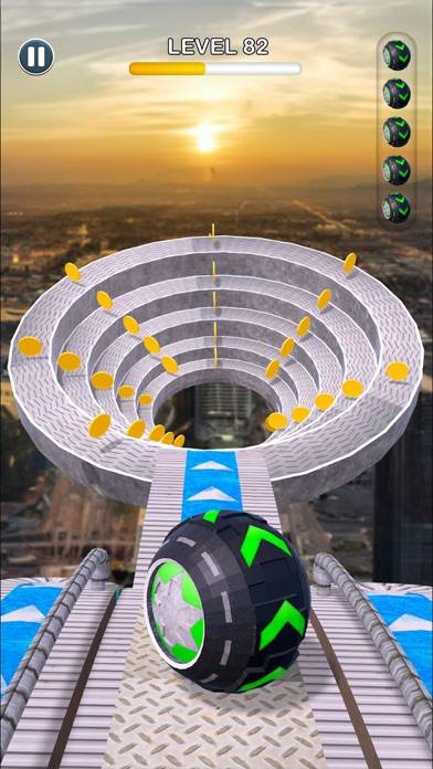 Rolling Ball Sky Escape Скриншот приложения #3