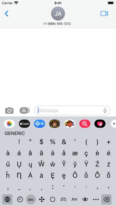 Uniboard: Symbol Keyboard captura de pantalla