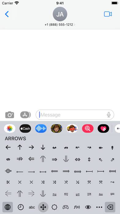 Uniboard: Symbol Keyboard App-Screenshot