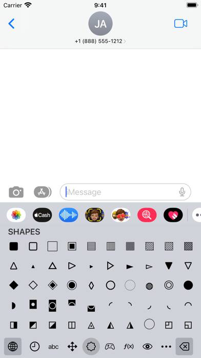 Uniboard: Symbol Keyboard App-Screenshot