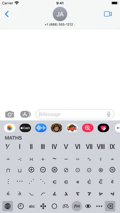 Uniboard: Symbol Keyboard App-Screenshot