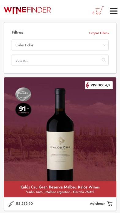 Winefinder App screenshot #1
