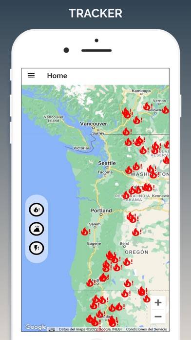 Wildfire Map Tracker Скриншот