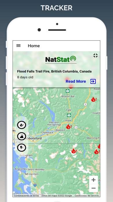 Wildfire Map Tracker Скриншот приложения