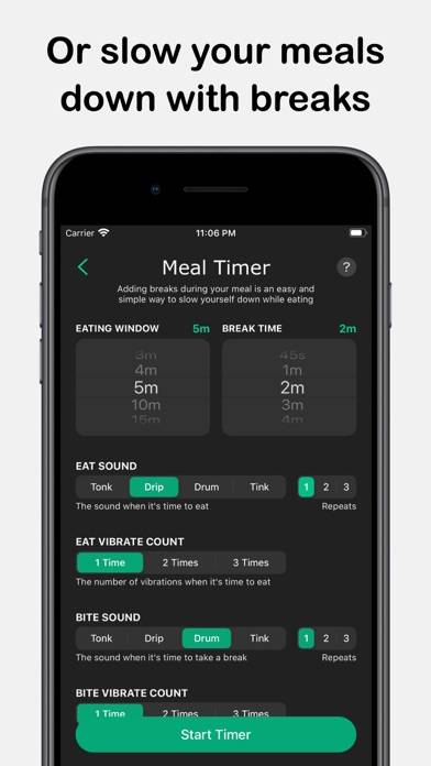 Slow Eats: Weight Loss Tool Captura de pantalla de la aplicación #4