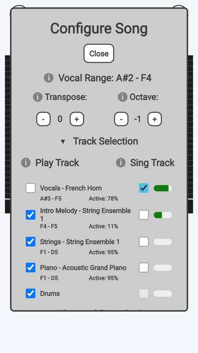 MIDI Karaoke Schermata dell'app #3