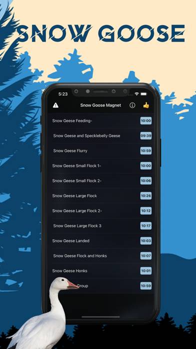Snow Goose Magnet- Goose Calls App screenshot #1