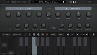 SAGA Synth | 16-Bit Super Fun! App skärmdump #6