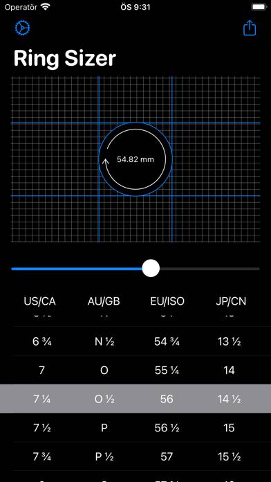 Quick Ring Sizer skärmdump