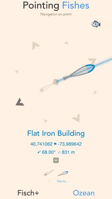 Pointing Fishes App-Screenshot