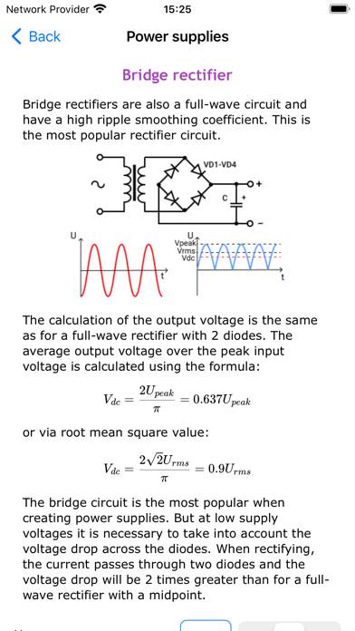 Electronic Circuits Calc Pro App screenshot #6