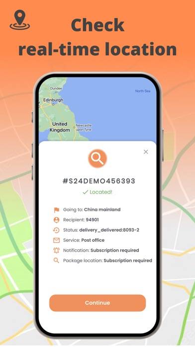 Parcel pending: Find my parcel App screenshot #3