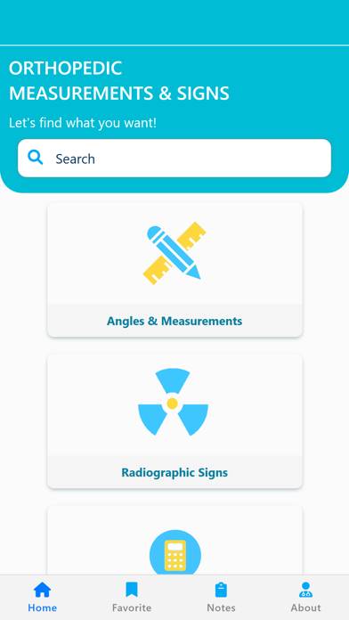 Orthopedic Signs & Angles App screenshot #1