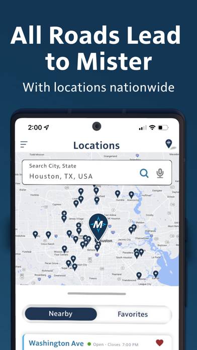 Mister Car Wash App screenshot