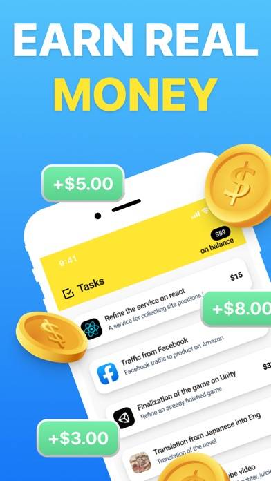 Startask: Cash&Reward App Cent App screenshot #1