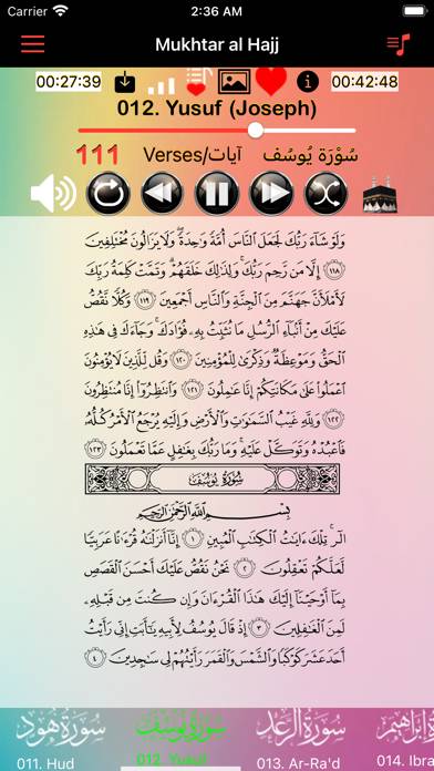 Offline Quran | Mukhtar alHajj Capture d'écran de l'application #1