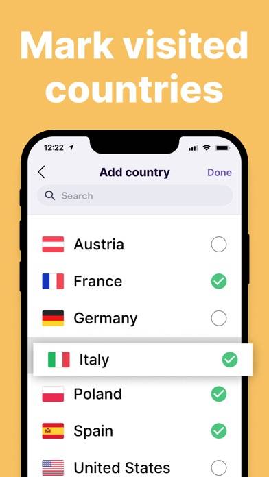 Been: track visited countries Captura de pantalla de la aplicación #2