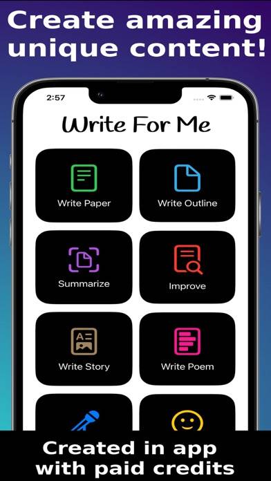 Write For Me ™ AI Essay Writer App screenshot #3