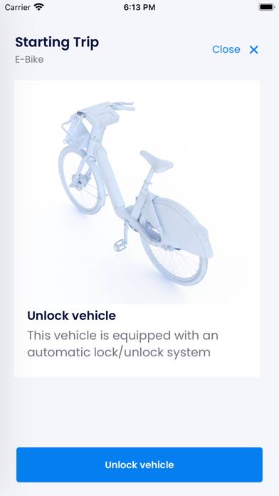 VAIMOO Bike Sharing Schermata dell'app #3