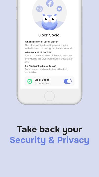 OwlBlocker Schermata dell'app