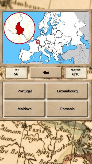 Europe Geography Captura de pantalla de la aplicación #2