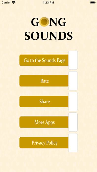 Gong Sounds! Captura de pantalla de la aplicación #3